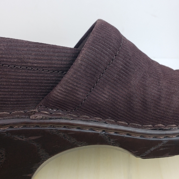 B.O.C. Corduroy Clog Shoes Women's Size 10M Brown Comfort Slip on Retro Boho - Picture 14 of 15